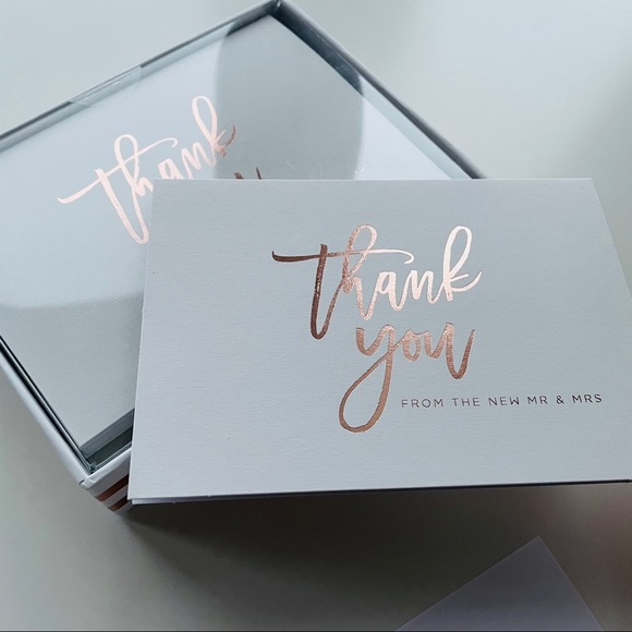 Wedding Thank You Cards 12 Pk Envelopes Included - Picture 9 of 9